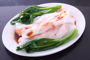 肠粉配青菜