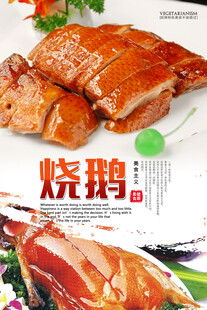 美味烧鹅诱人佳肴