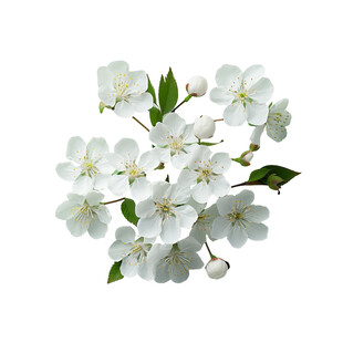 白色花朵特写