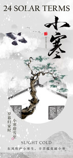 小寒节气海报图片展板