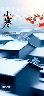 小寒节气海报图片展板