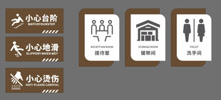 室内安全标识元素