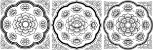精美对称花纹图案设计