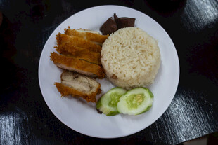 美味鸡肉米饭套餐