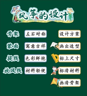 风筝的设计 板书