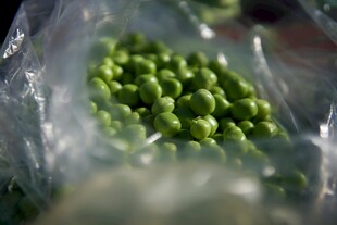 袋装新鲜青豌豆