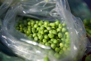 袋装新鲜青豌豆