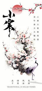 小寒节气海报展板