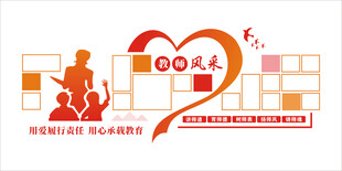 教师风采照片墙