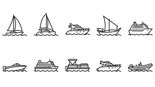 轮船线稿合集