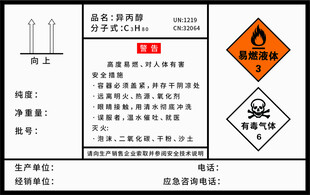 化学品安全标签信息展示