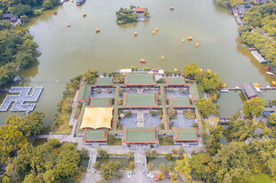 圆明新园昆明湖上四合院