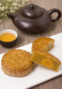 中秋月饼配香茗