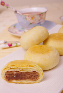 美味豆沙酥饼展示
