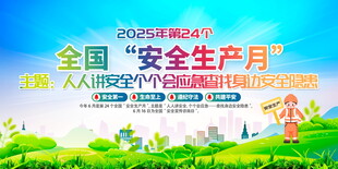 全国安全生产月宣传展板