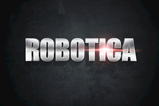 科技风Robotica文字展示
