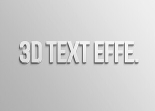 3D立体文字效果展示
