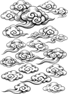 中式传统云纹图案集合