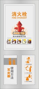 消火栓灭火器矢量排版