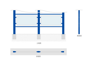 蓝色宣传栏设计图展示