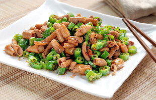 青椒炒鸭肠