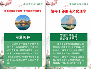 廉洁文化展板介绍