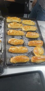 烤箱中烤制的美味面包