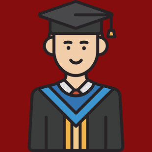 毕业学士形象