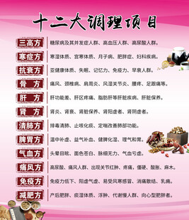 十二大调理项目