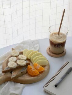 简约风水果与饮品搭配