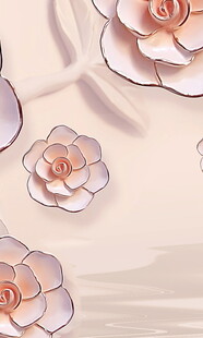 淡粉花卉背景图案