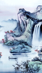 水墨山水间的诗意景致