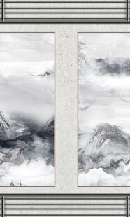 水墨山水装饰画