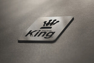 金属质感King标志