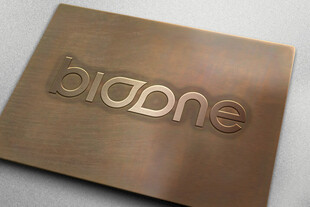 金属质感的bigone标识
