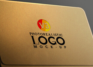金色logo样机展示