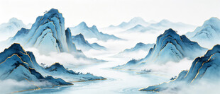 水墨山水背景