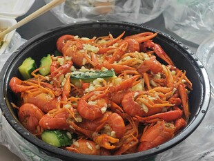 美味诱人的香辣小龙虾