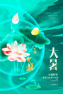 大暑时节荷花绽放美景