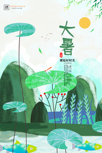 大暑时节荷塘美景
