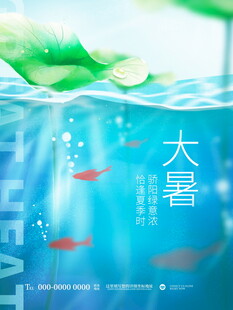 大暑时节水下灵动景象