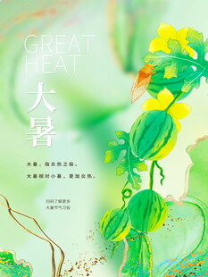 大暑时节的清新花卉图景