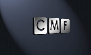 金属质感CMF字样展示