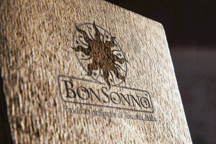 木质雕刻的BONSONIA标志
