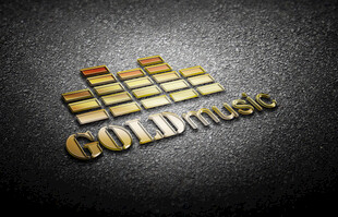 金色立体Gold rush字样
