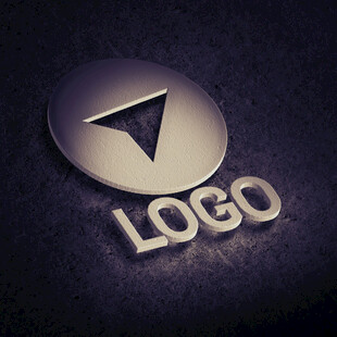 金属质感LOGO设计展示