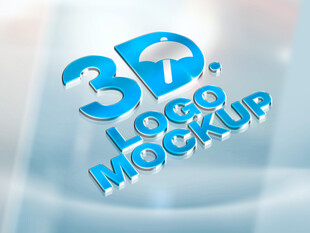3D标志样机展示