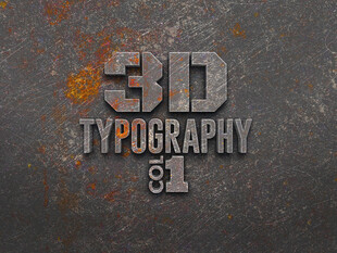 3D立体字体设计展示