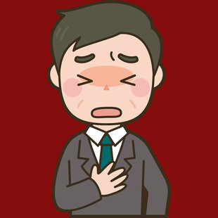 苦恼的西装男子