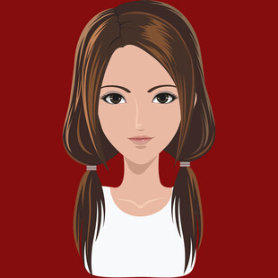 双马尾女孩头像